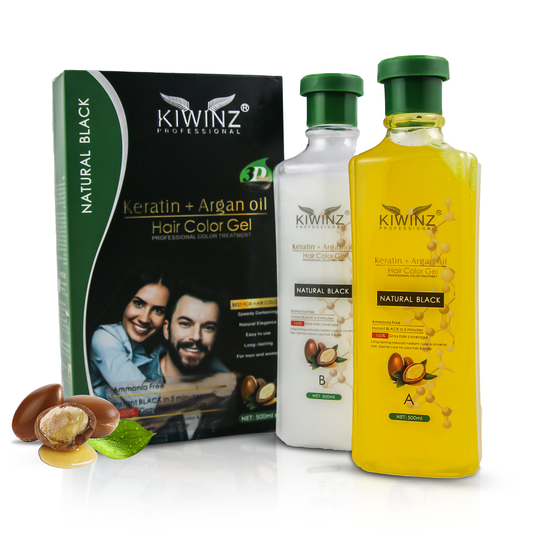 Kiwinz Hair Color Gel for men and women packaging detail