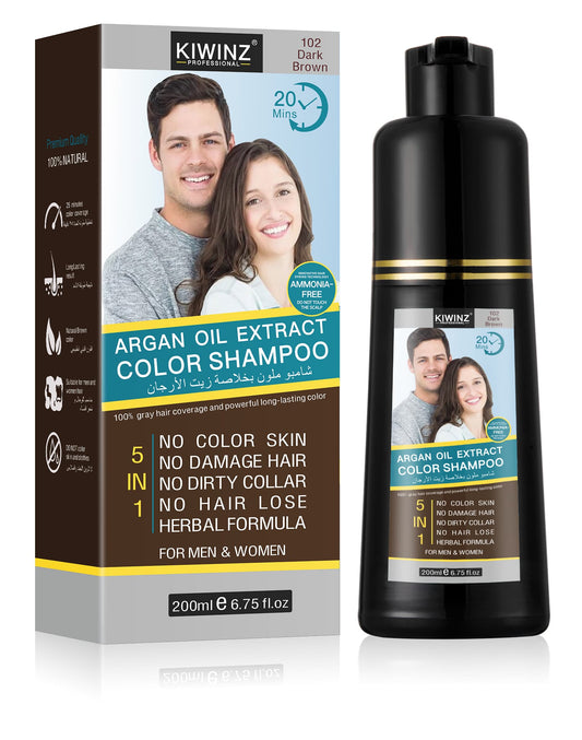 Kiwinz Hair Color Shampoo For Men & Women | 200ML