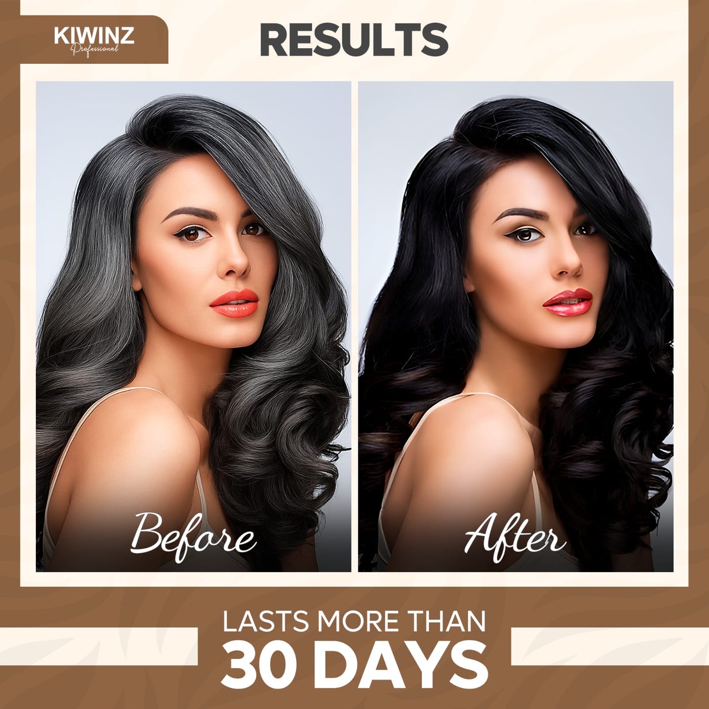 Kiwinz Hair Colour Shampoo For Women | 5-in-1 | 200ML