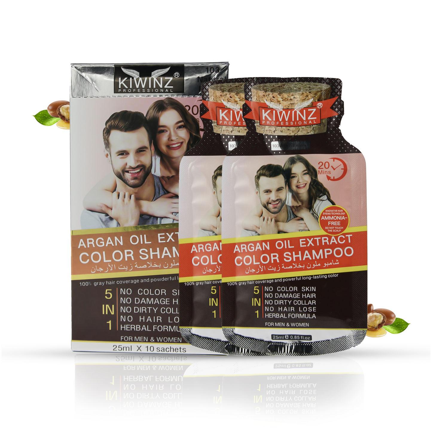 Kiwinz Hair Color Shampoo For Men & Women