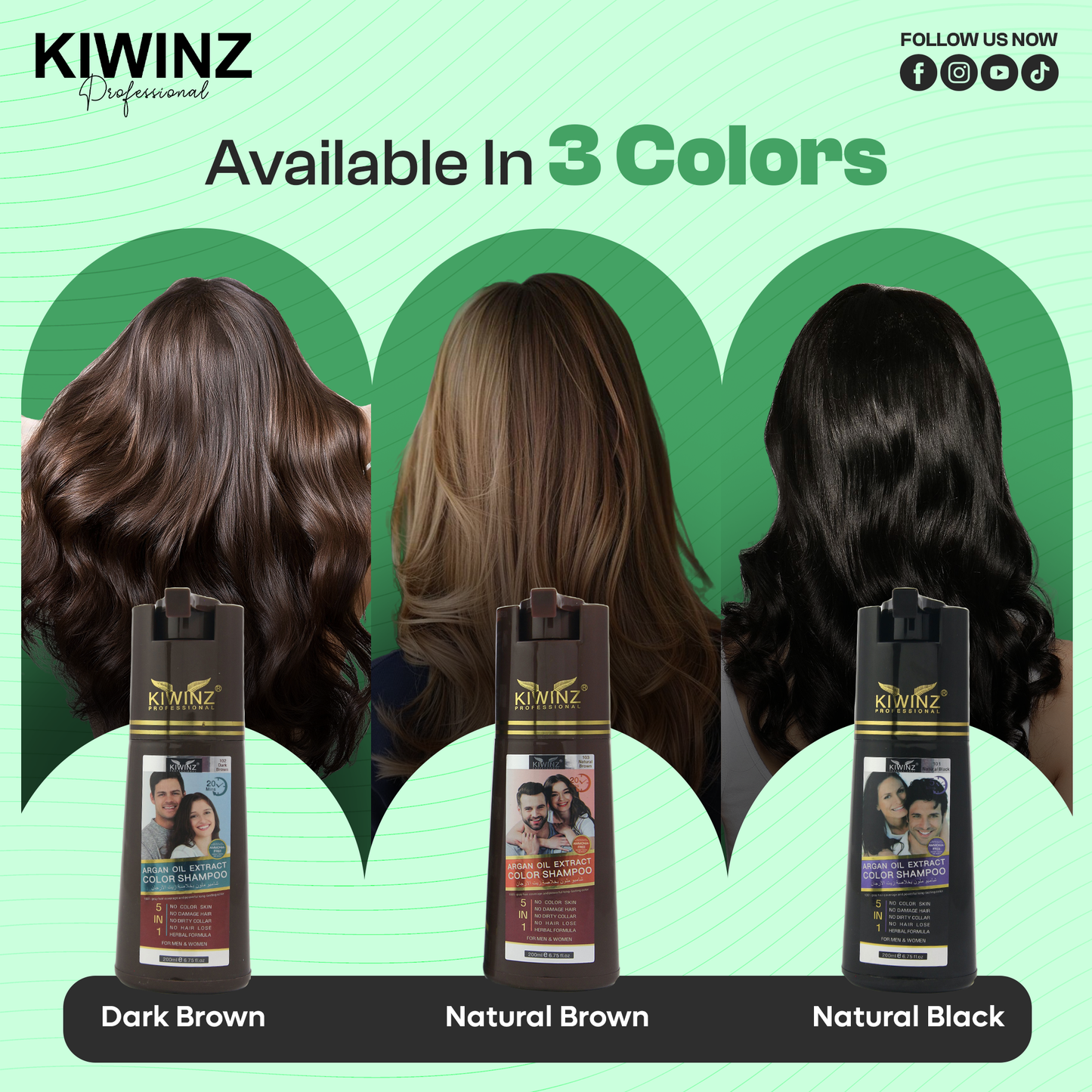 Kiwinz Hair Color Shampoo For Women