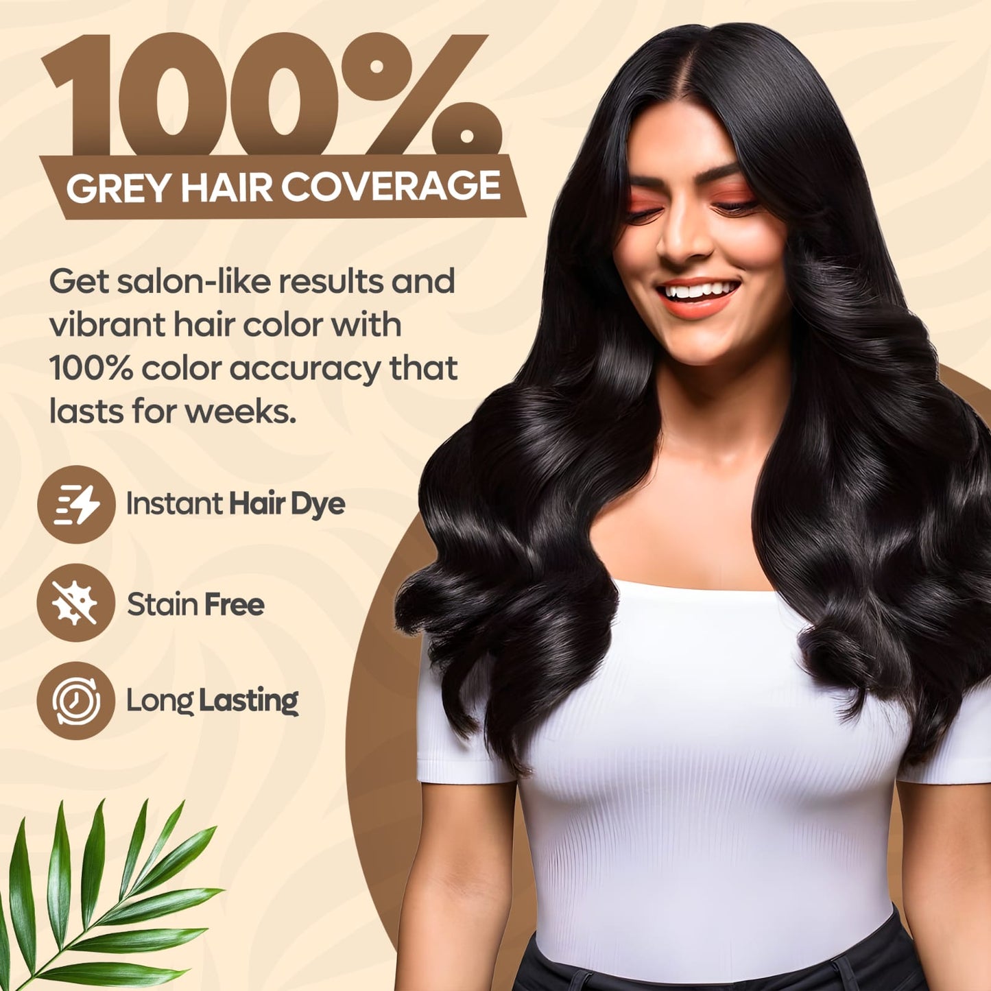 Kiwinz Hair Colour Shampoo For Women | 5-in-1 | 200ML