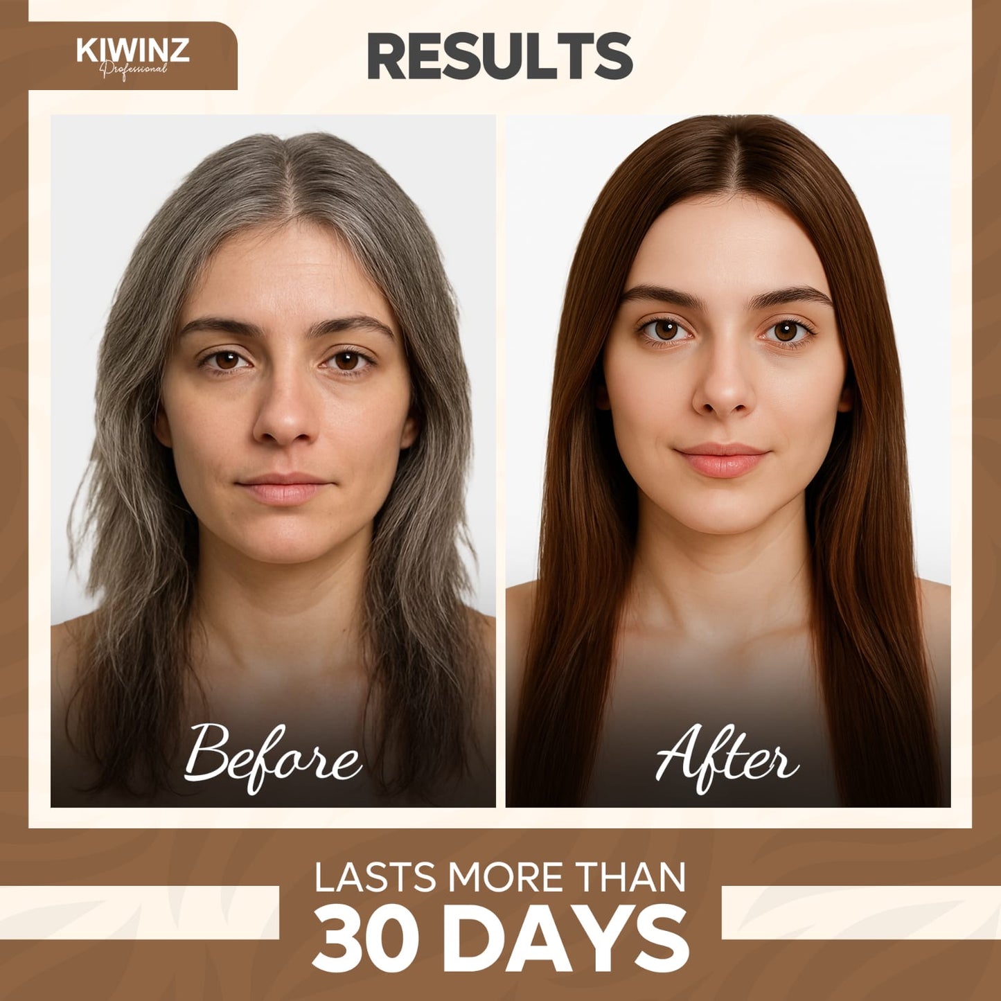 Kiwinz Hair Colour Shampoo For Women | 5-in-1 | 200ML