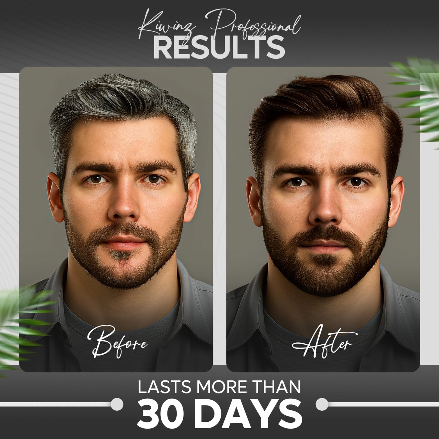 Kiwinz Hair Color Shampoo For Men | 5-in-1 | 200ML