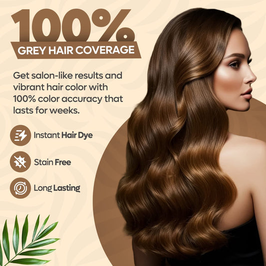 Kiwinz Women Hair Color Shampoo before and after result