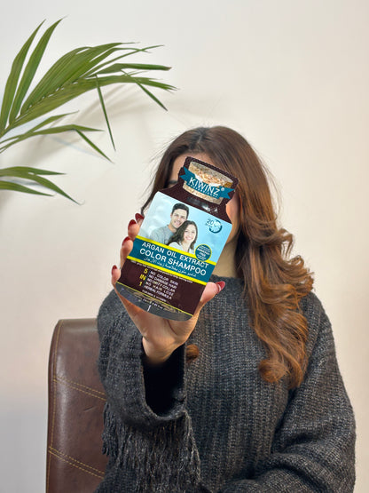 Kiwinz Hair Color Shampoo For Men & Women