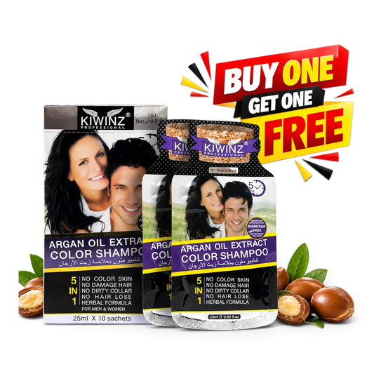 Kiwinz Hair Color Shampoo Sachet Packets For Men & Women