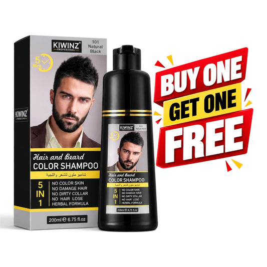 Kiwinz Hair Color Shampoo For Men Hair and Beard
